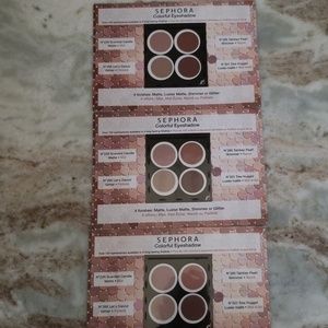 3/$10 Set of 3 Sephora Colorful Eyeshadow Samples